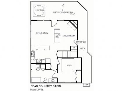 Bear Country Cabin 2 Bedrooms Sleeps 6 Private Foosball Hot Tub - image 9