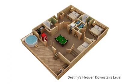 Destiny's Heavenly View 5 Bedrooms Sleeps 16 Pet Friendly Hot Tub Pool Table - image 7